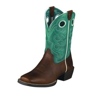 Ariat Square Toe Pull on Western Cowboy Boots